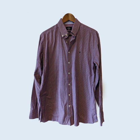 HACKETT - Red and Blue checkered shirt - Sz. L - 16 - Picture 1 of 8